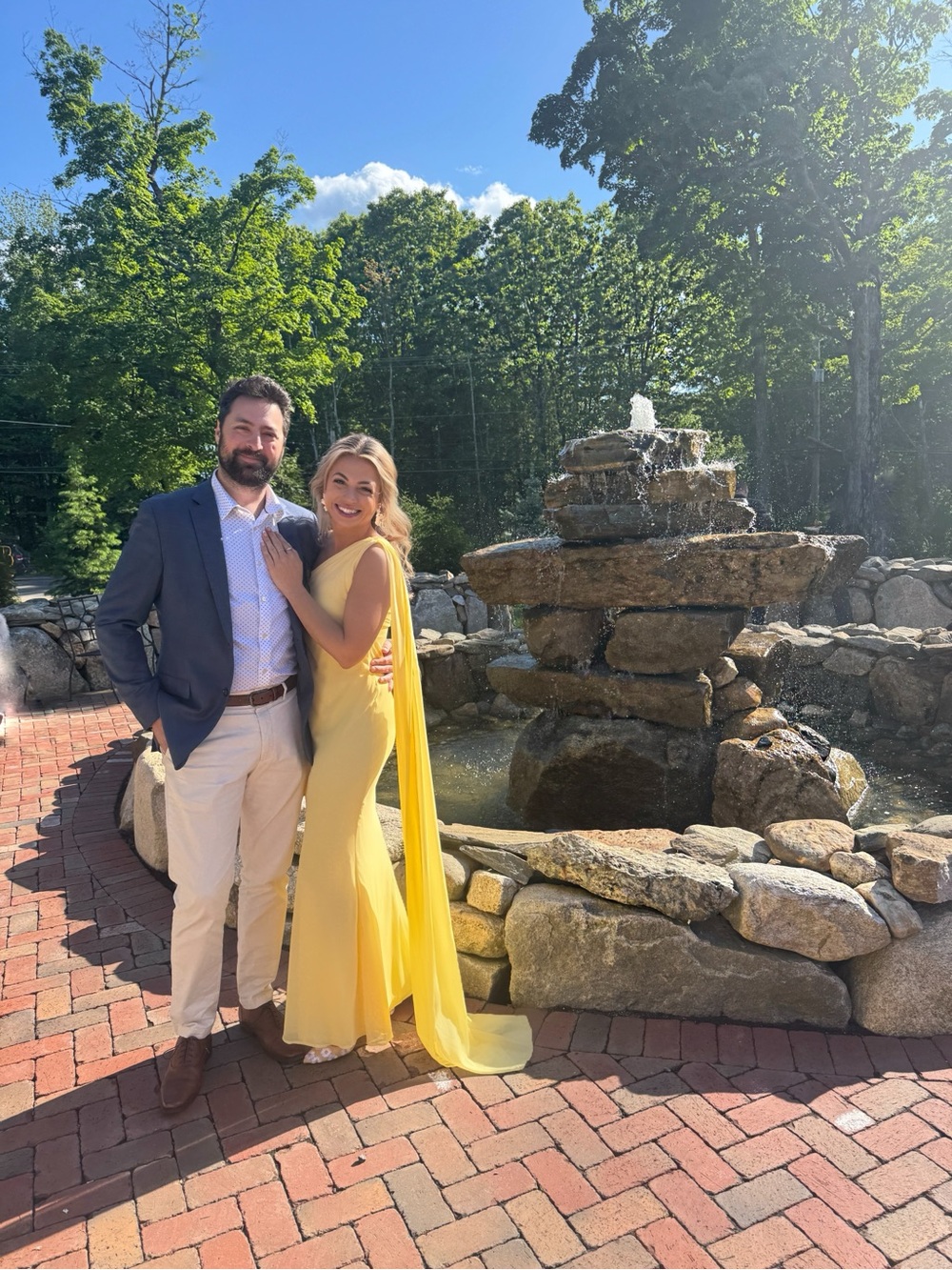 Fashion Nova One-Shoulder Yellow Evening Gown